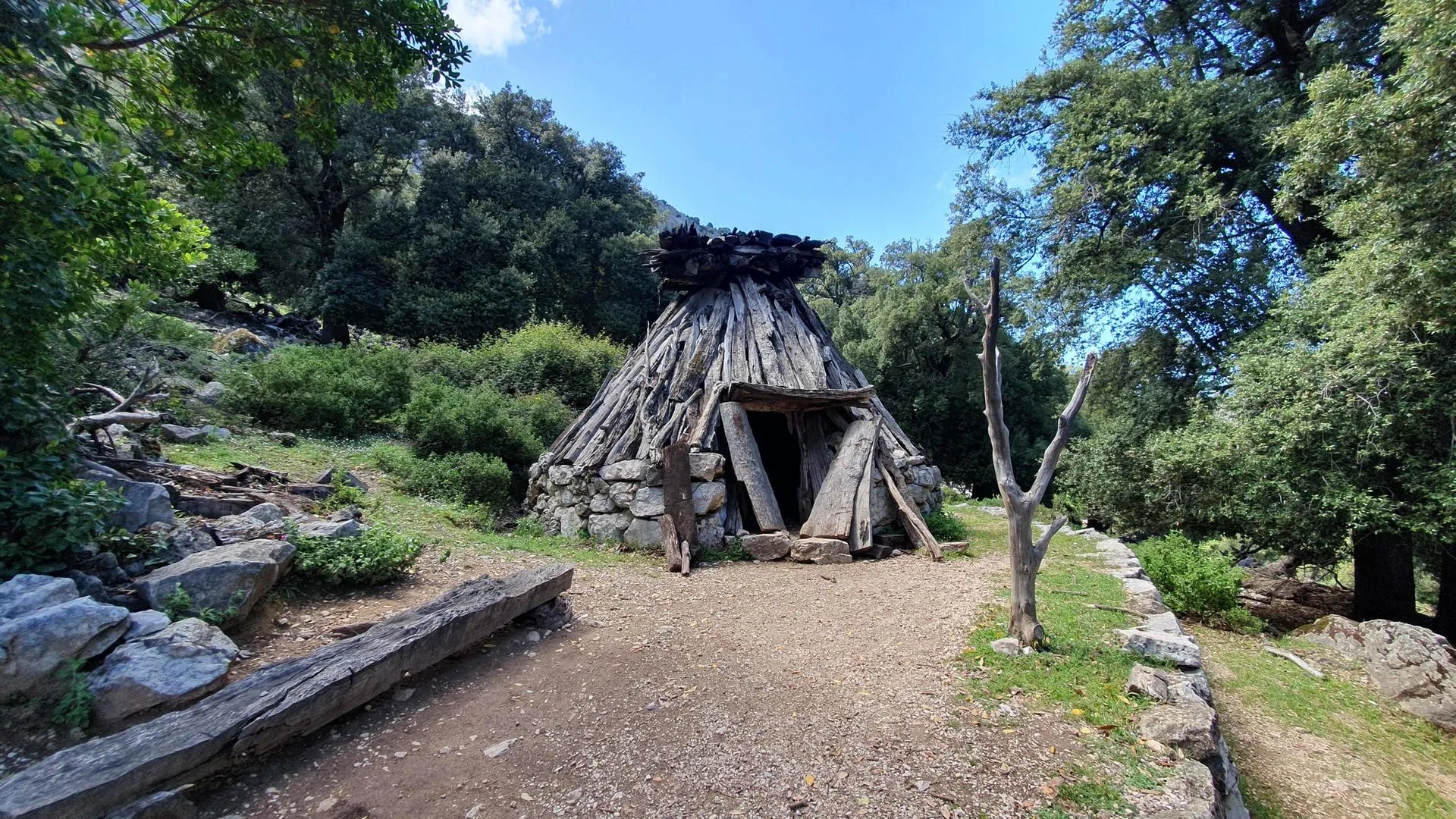 Traditional Sardinian shepherd hut in the Supramonte