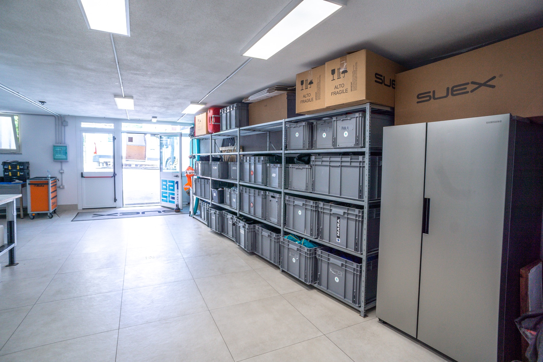 SUEX DPV storage and logistics warehouse