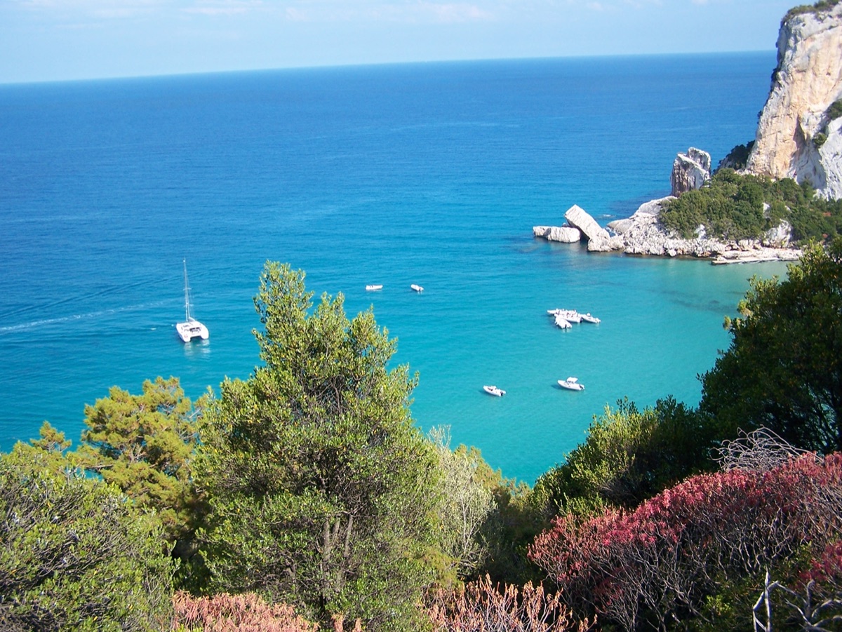 Cala Gonone beach and harbour