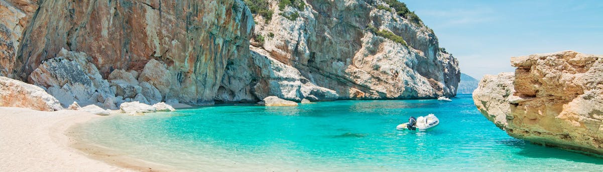 Cala Gonone panorama from the Supramonte